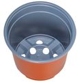 vidaXL Kulatý kvetináč 200 ks Tehlová Ø 10 x 8 cm Plast