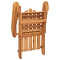 vidaXL Adirondack Záhradná stolička s vankúšmi masívne akáciové drevo