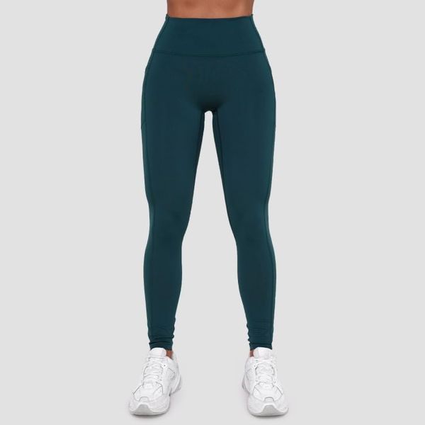 Dámske legíny Ignite Dark Green - GymBeam, veľkosť M, veľkosť oblečenia M