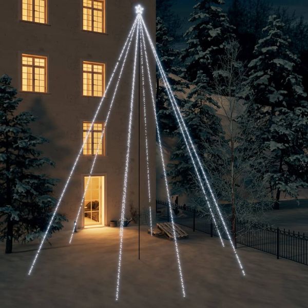 vidaXL LED vianočný stromček interiér exteriér 1300 LED 8 m