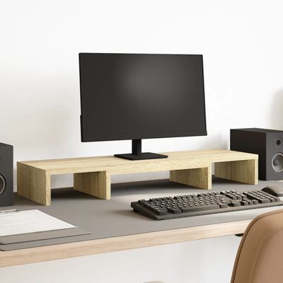 vidaXL Podstavec pod monitor dub sonoma 80x24x10,5 cm kompozitné drevo