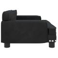 vidaXL Detská pohovka čierna 70x45x30 zamat
