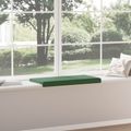 vidaXL Vankúš na lavičku manšestr Tmavozelená Hĺbka 35 cm