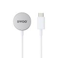 BWOO WL-18 PD 5W magnetická bezdrôtová nabíjačka biela