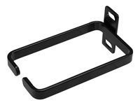 Network Rack-Mount Cord Organizer Ring (CMHOOK1U) - Krúžok na usporiadanie káblov - čierna - 1U - pre P/N: RACK-18U-20-WALL-OA, RACK-21U-20-WALL-OA, RACK-24U-20-WALL-OA, RK3236BKF, RKQMCAB12V2