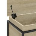 vidaXL Úložný box s vekom dub sonoma 100x40x51,5 cm kompozitné drevo