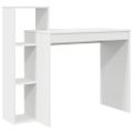 vidaXL Stôl Biela Kompozitné drevo 100 x 40 x 90 cm