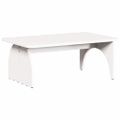 vidaXL Konferenčný stolík Biela 80 x 50 x 31 cm Borovicový masív