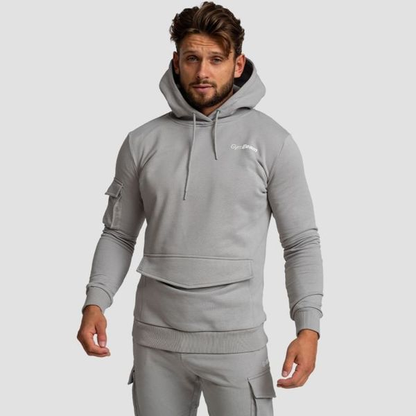 Mikina TRN Hoodie Grey - GymBeam, veľkosť M, veľkosť oblečenia M