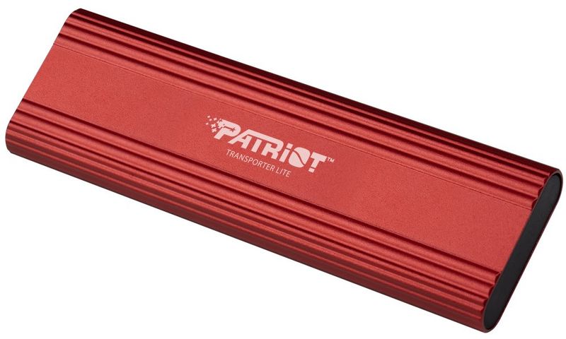 PATRIOT TRANSPORTER Lite 512GB Portable SSD / USB 3.2 Gen2 / USB-C / externý / hliníkové telo / červený SSD disk, externý, 512GB, USB-C 3.2 Gen2, hliníkové telo, červený