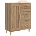 vidaXL Servírovacia skriňa Dub artisan 69,5 x 34 x 90 cm