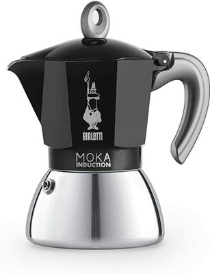 0006936 Bialetti MOKA INDUCTION ČIERNA NA 6 ŠÁLOK
