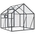 vidaXL Voliéra antracitová 1,79x2x1,85 m hliník