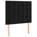 vidaXL Posteľný rám boxspring s matracom čierny 120x200 cm zamat