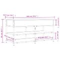 vidaXL Lavička na topánky hnedý dub 100x42,5x50 cm kompozitné drevo