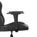 vidaXL Masážna herná stolička čierna umelá koža