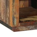 vidaXL Skriňa na topánky 110 x 35 x 40 cm Masívne obnovené drevo Hnedá