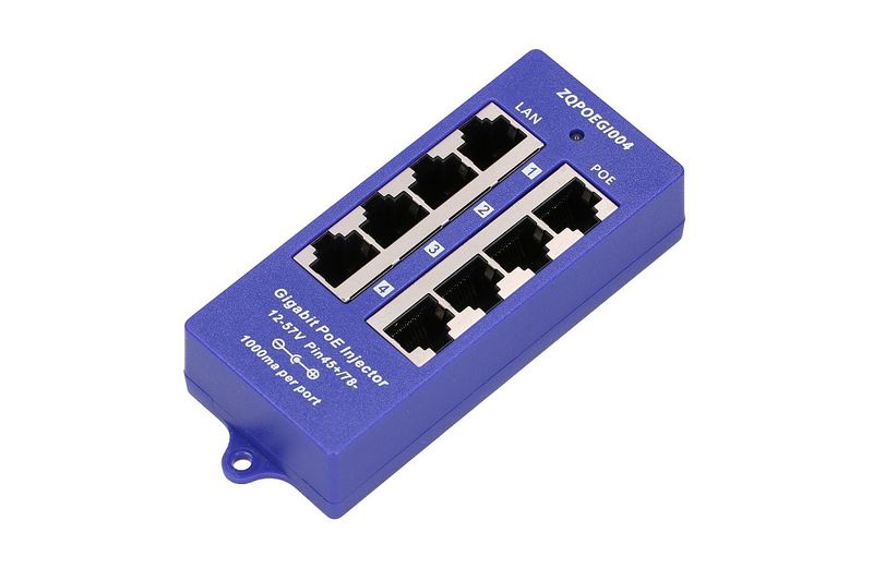 MHPower POE-PAN4-GB Gigabitový stínený 4-portový PoE panel