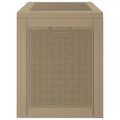 vidaXL Záhradný úložný box bledohnedý 55,5x43x53 cm polypropylén