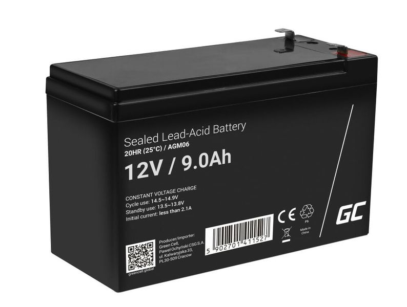 Green Cell AGM06 AGM batéria 12V 9Ah
