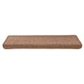 vidaXL Schodové rohože 15 ks 65x21x4 cm hnedé s obdĺžnikovým okrajom