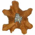 vidaXL Konferenčný stolík 70x45 cm tíkový masív a polyresin