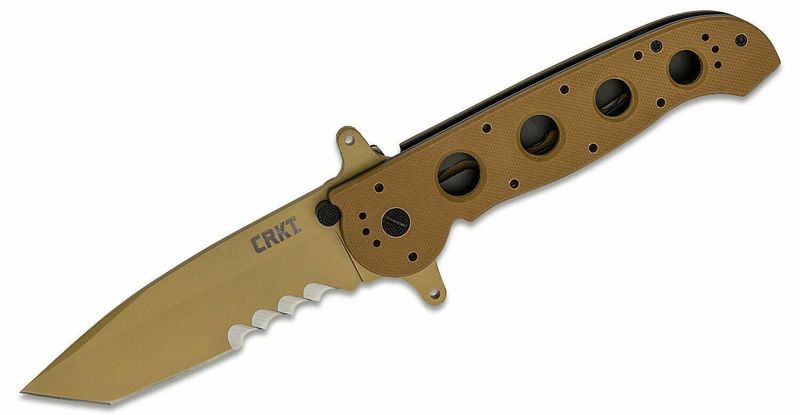 CRKT CR-M16-14DSFG M16® Special Forces vreckový taktický nôž 9,8 cm, piesková hnedá, G10