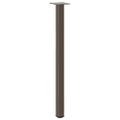 vidaXL Nohy konzolového stolíka 4 ks, prírodná oceľ, 72-74 cm, oceľ
