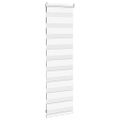 vidaXL Zebra roleta biela 50x100 cm šírka látky 45,9 cm polyester