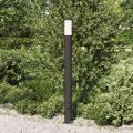 vidaXL Stĺpikové svietidlo so zásuvkou 110 cm nehrdzavejúca oceľ IP44