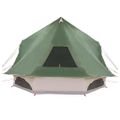 vidaXL Tipi stan 10-miestny Zelená taft
