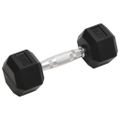 vidaXL Jednoručné činky 2 ks 5 kg celkové liatina