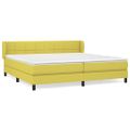 vidaXL Boxspring posteľ s matracom zelená 200x200 cm látka