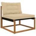 vidaXL Vankúš na vonkajšiu pohovku Polyester Béžová 80 x 68,5 cm