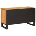 vidaXL TV skrinka s poličkou Hnedá 80 x 33 x 46 cm Masívne mango drevo