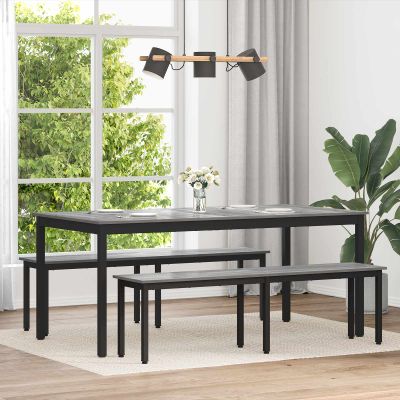 vidaXL Jedálenské stoly 2 pcs 180 x 90 x 75 cm Kompozitné drevo