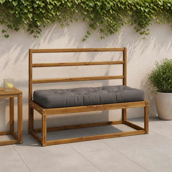 vidaXL Vankúš na paletu VIANEN 100% polyester Sivá 120 x 40 x 12 cm