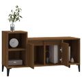 vidaXL TV skrinka hnedý dub 100x35x55 cm spracované drevo