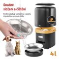 Dávkovač krmiva EMOS H6001 Pet Care, 4 l, čierny