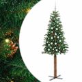 vidaXL Úzky vianočný stromček Zelená 210 cm
