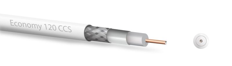 Zircon koaxiálny kábel Economy 124 CCS 100m