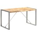 vidaXL Jedálenský stôl 140x70x75 cm masívne surové mangovníkové drevo