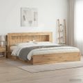 vidaXL Čelo postele skrinka Dub artisan 180 cm Konštruované drevo