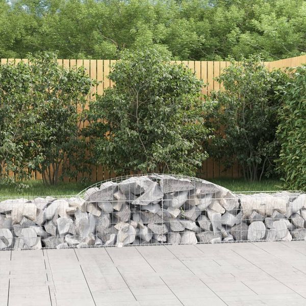 vidaXL Oblúkové gabionové koše 20 ks 300x50x40/60cm pozinkované železo
