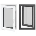 vidaXL Otočné a sklopné okno do suterénu RISOR 60 x 90 cm PVC a sklo