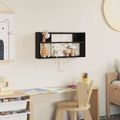 vidaXL Regál na časopisy Čierny dub 60 x 12 x 30 cm Kompozitné drevo