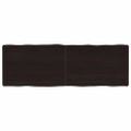 vidaXL Stolová doska tmavohnedá 120x40x(2-6)cm ošetrený masív hrany