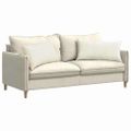 vidaXL Vankúše na pohovku 2 pcs Krémová 80 x 40 cm Kordúrová tkanina
