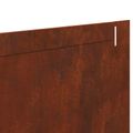 vidaXL Obrubník trávnika 10 ks 102 x 15 x 4 cm Oceľ Hrdzavý