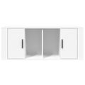 vidaXL TV skrinka biela 100x35x40 cm spracované drevo